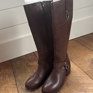 Ralph Lauren brown knee boots